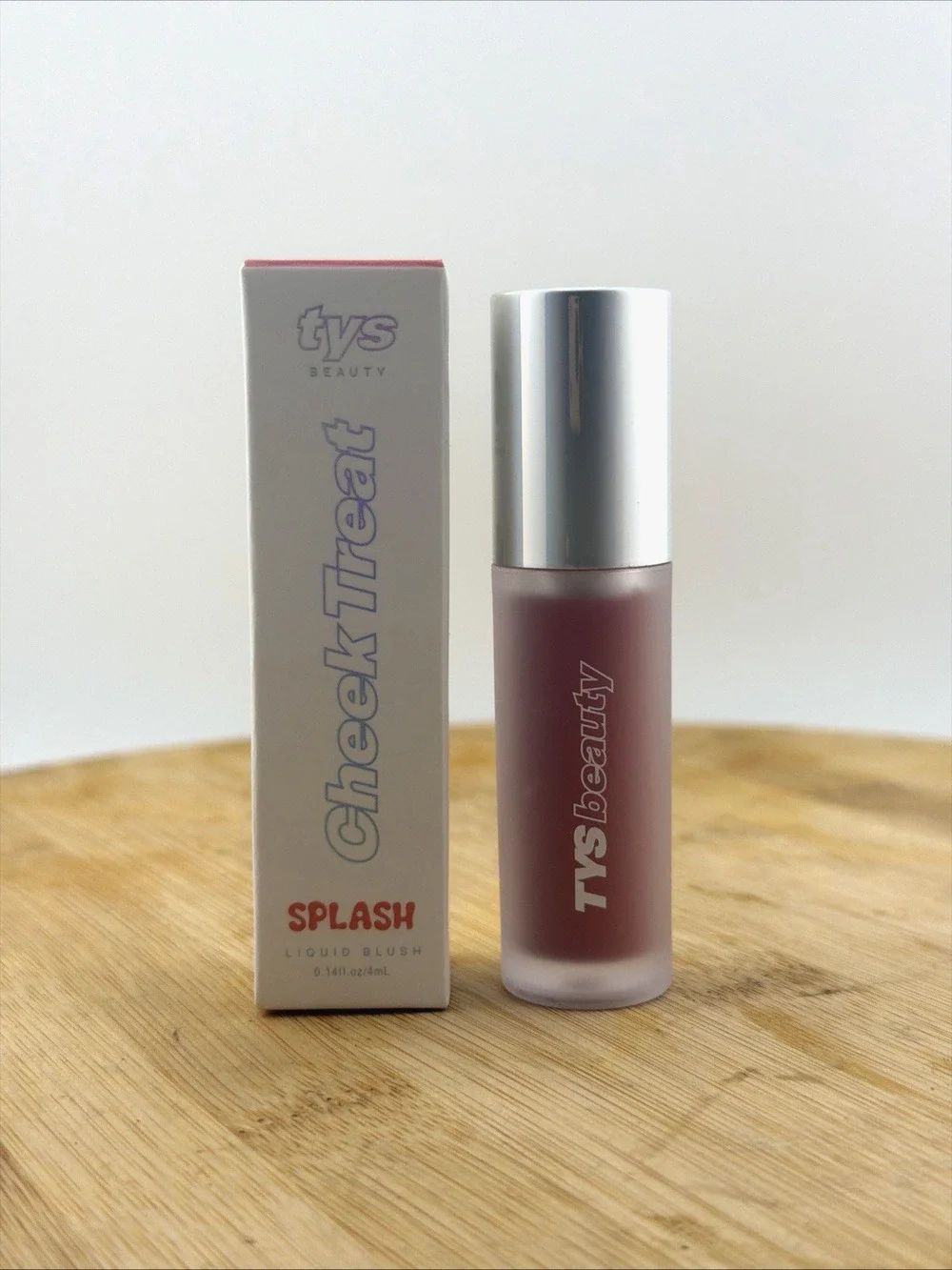 TYS Beauty Cheek Treat Liquid Blush Splash True Mauve 0.14 oz 4 mL New In Box